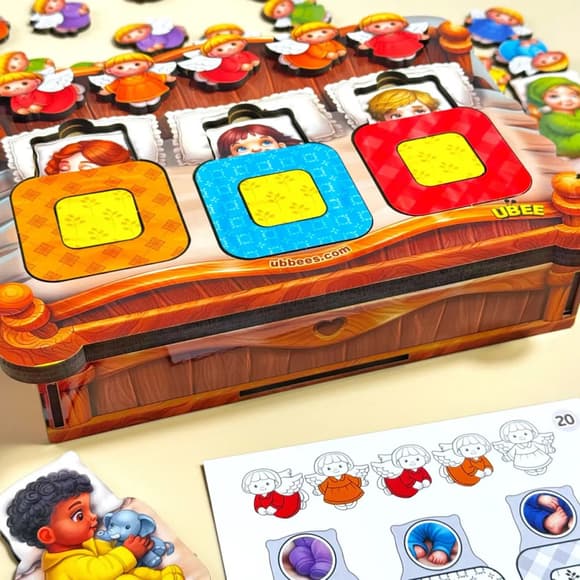 Дидактична гра для дітей "Малюки в ліжечку" PSD303 (ПСД303)