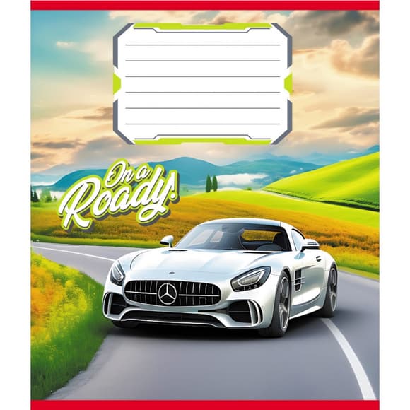 Тетрадь ученическая "В дорогу" 012-520163L-5 в линию, 12 листов 