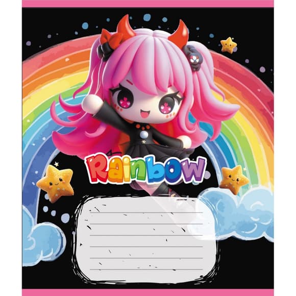 Зошит учнівський "Куромі" 012-520064L-2 в лінію, 12 аркушів 