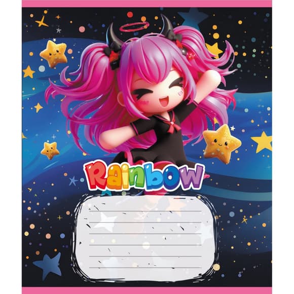 Зошит учнівський "Куромі" 012-520064L-4 в лінію, 12 аркушів 