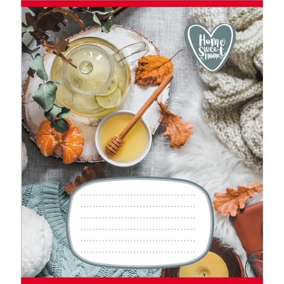 Тетрадь ученическая "Домашний уют" 018-540253L-2 в линию, 18 листов  