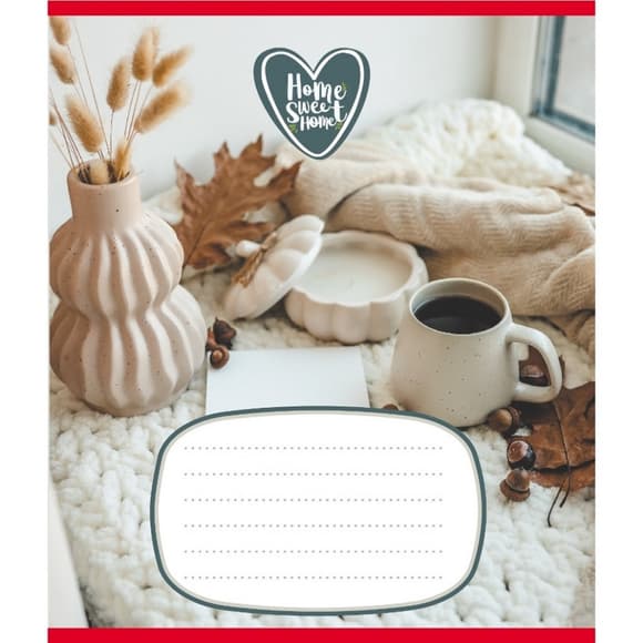 Тетрадь ученическая "Домашний уют" 018-540253L-5 в линию, 18 листов  