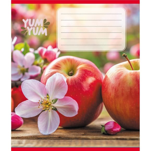 Зошит учнівський "Фрукти" 036-580143L-2 в лінію, 36 аркушів 