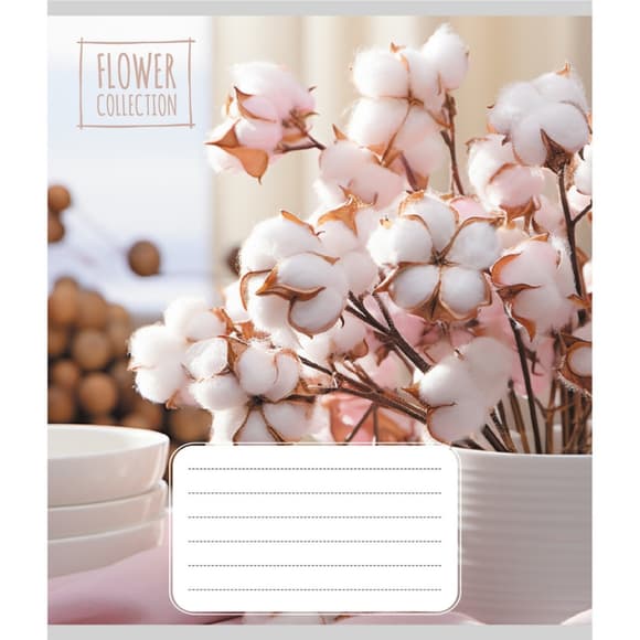 Зошит загальний "Квіткова композиція" 048-600186L-1 в лінію, 48 аркушів (959060)