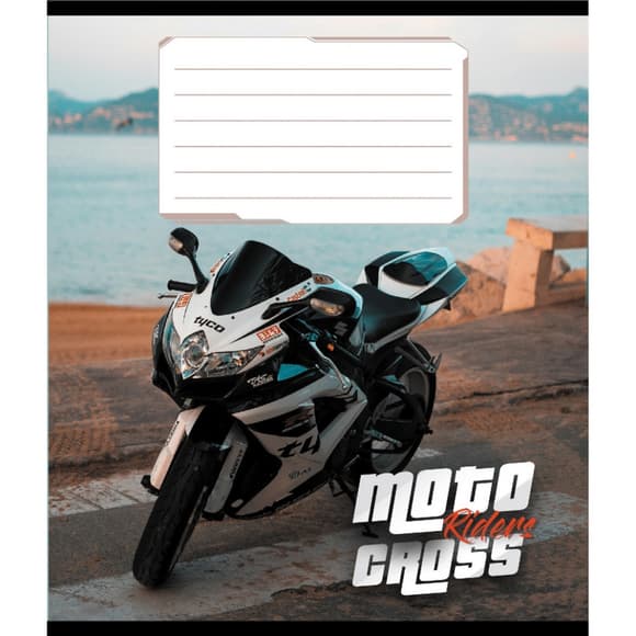 Тетрадь общая "Мото" 048-600216L-4 в линию, 48 листов 