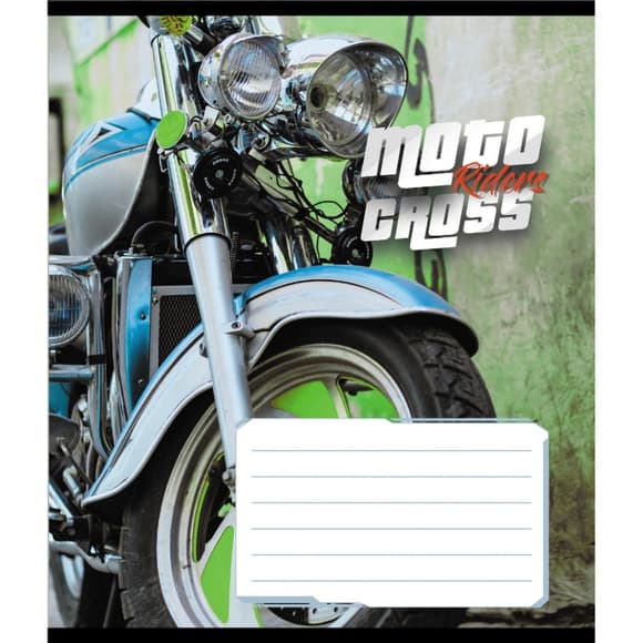 Зошит загальний "Мото" 048-600216L-5 в лінію, 48 аркушів 