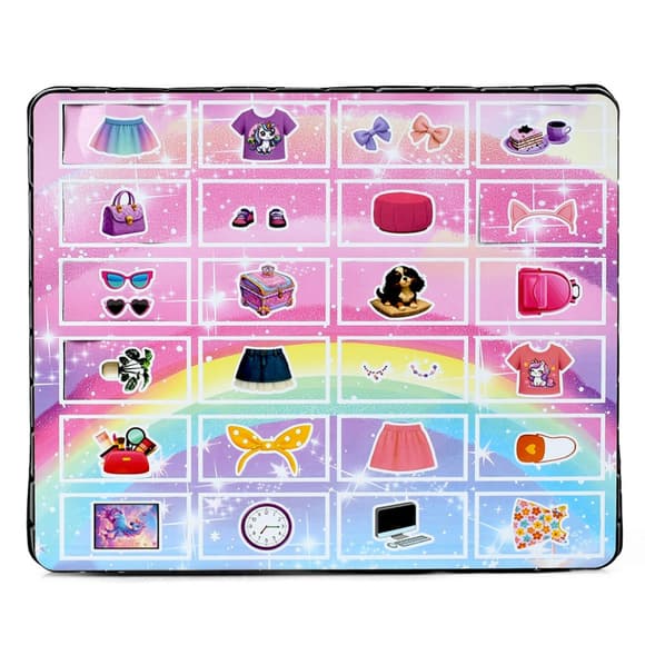 Дитячий адвент-календар "Скринька прикрас" YXA-001, 24 аксесуари