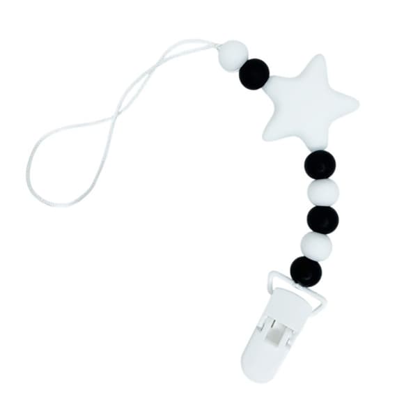 Цепочка для пустышки "Звезда" MGZ-0512(White) силиконовая