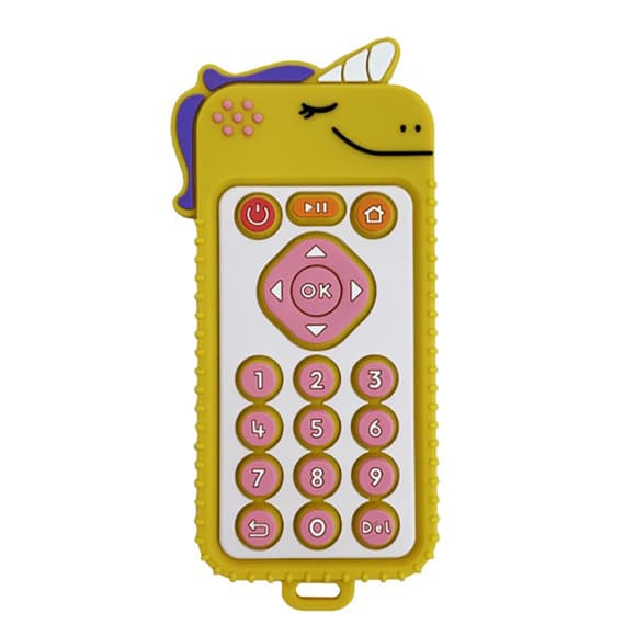 Силіконовий прорізувач пульт "Єдиноріг" MGZ-0425(Yellow)