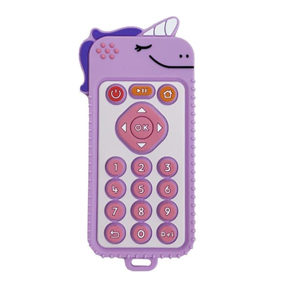 Силіконовий прорізувач пульт "Єдиноріг" MGZ-0425(Pink)