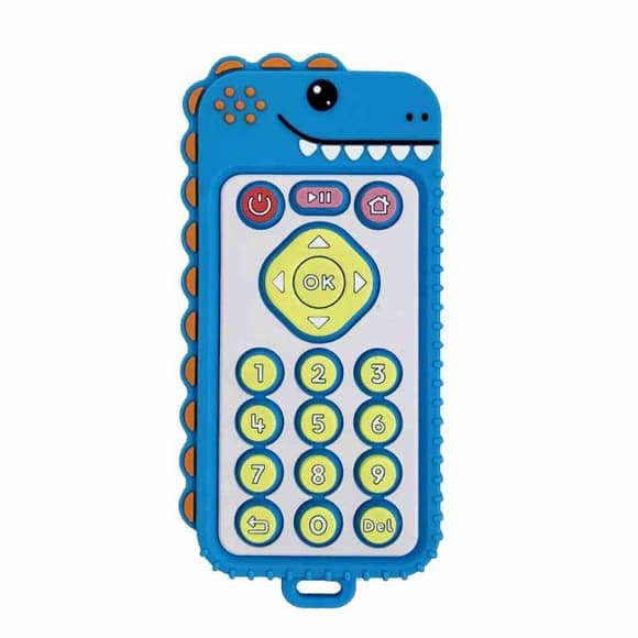 Силіконовий прорізувач пульт "Динозавр" MGZ-0426(Blue)