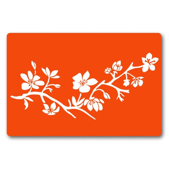 Трафарет для біо-тату Квіти fx094-24*34см, розмір 24х34 см