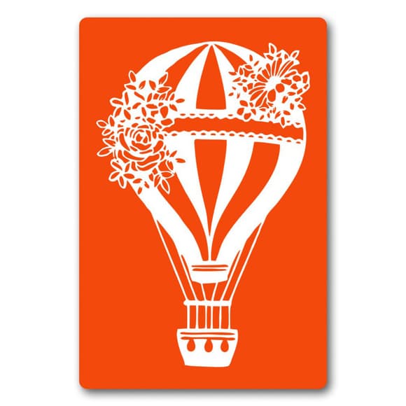 Трафарет для био-тату Аэростат jx002-24*34см, размер 24х34 см