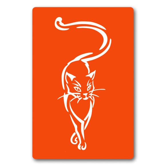 Трафарет для био-тату Котик kx001-24*34см, размер 24х34 см