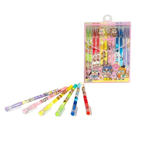 Ручка "пишет-стирает" 2033(Blue) синяя, упаковка 12 шт 