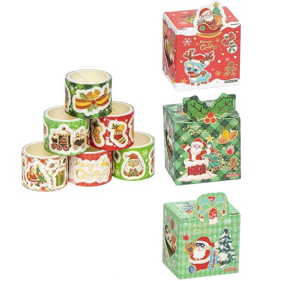 Набор декоративный скотч "Merry Christmas" XM-JD2278, 3 см x 2 м 