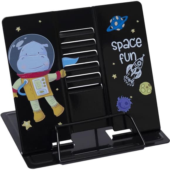 Подставка для книг "Space Fun" LTS-8207(Black) металлическая 