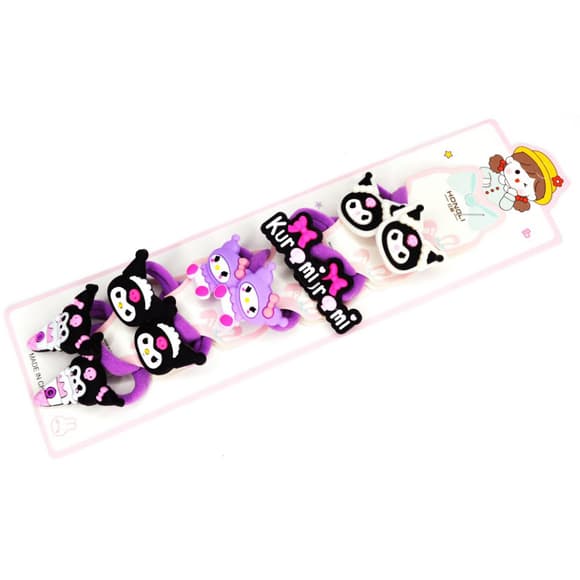Резинка для в олос детские "Kuromi" 0108-410, 10 штук