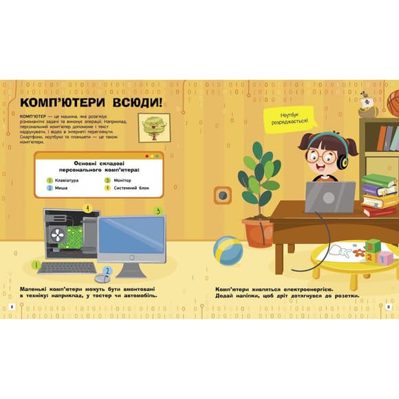 Пізнавальні активіті Комп'ютери 1270001 з наліпками