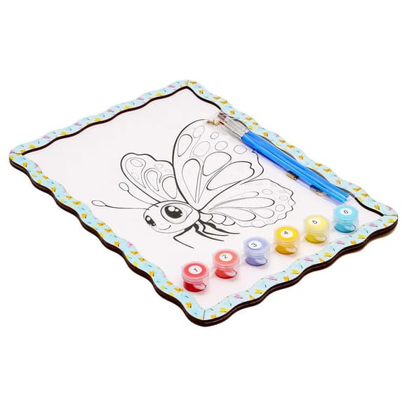 Дитячий набір для розпису по дереву "Метелик" Puz-22960 формат А4