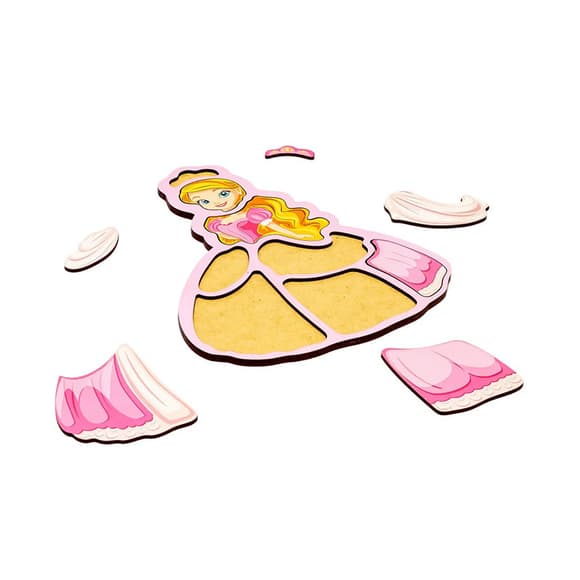 Детский пазл-вкладыш "Принцесса" Puz-22968, 8 элементов