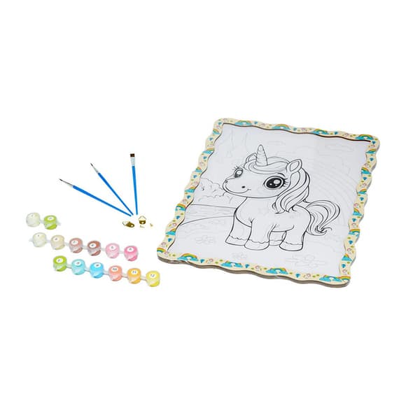 Дитячий набір для розпису по дереву "Мил ий Єдиноріг" Puz-22950 формат А3