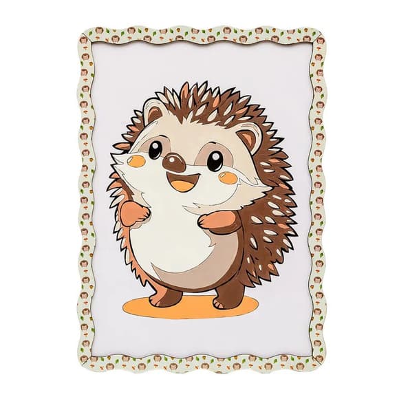 Дитячий набір для розпису по дереву "Їжачок" Puz-22947 формат А4