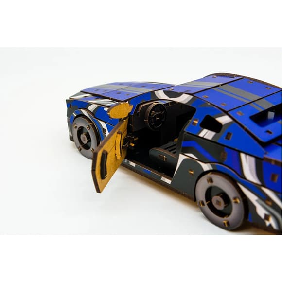 Деревянный 3D конструктор Mustang GT Puz-00642, 162 детали
