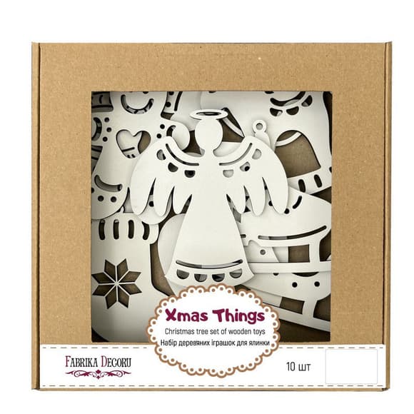 Набор елочных украшений "Зимние атрибуты" FDZ-533-1, 10 шт