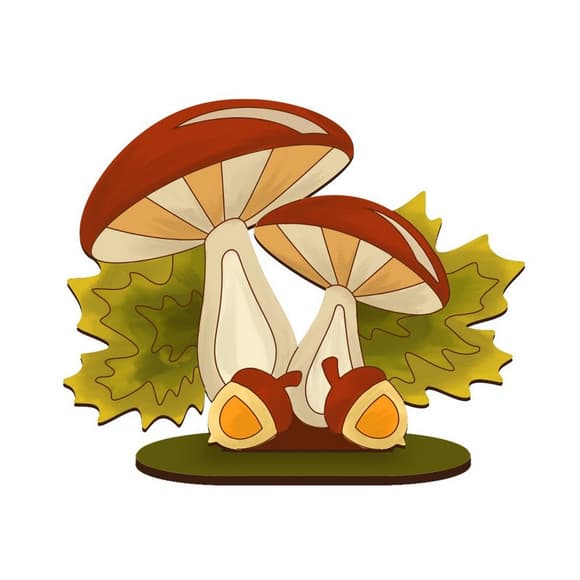 Фигурка для раскрашивания и декорирования "Два грибочка" FDZ-544