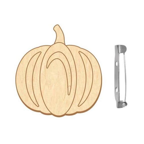 Заготовка брошки для розфарбовування "Гарбуз" FDZB-101