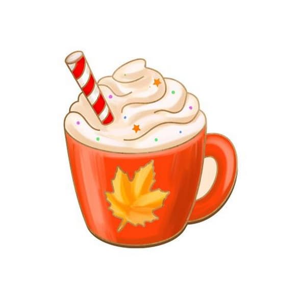 Заготовка броши для раскрашивания "Латте с маршмеллоу" FDZB-096