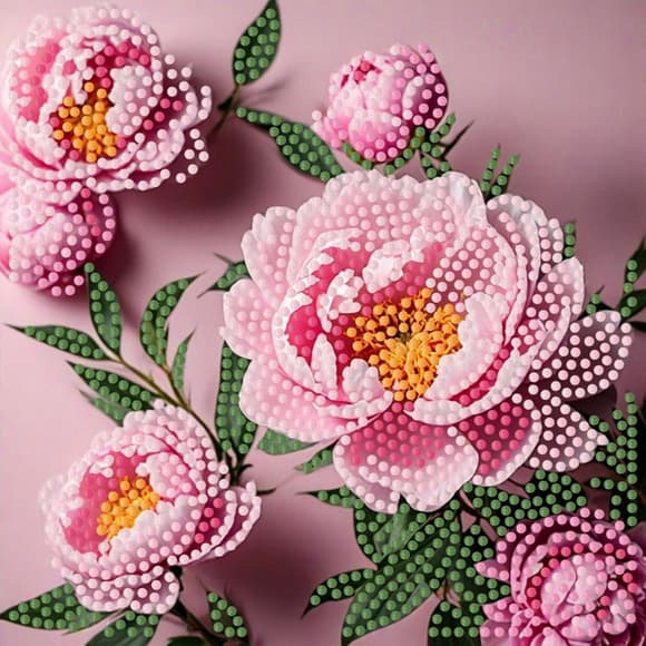 Алмазна мозаїка "Рожева мрія" ZAV1818-13, 18х18 см