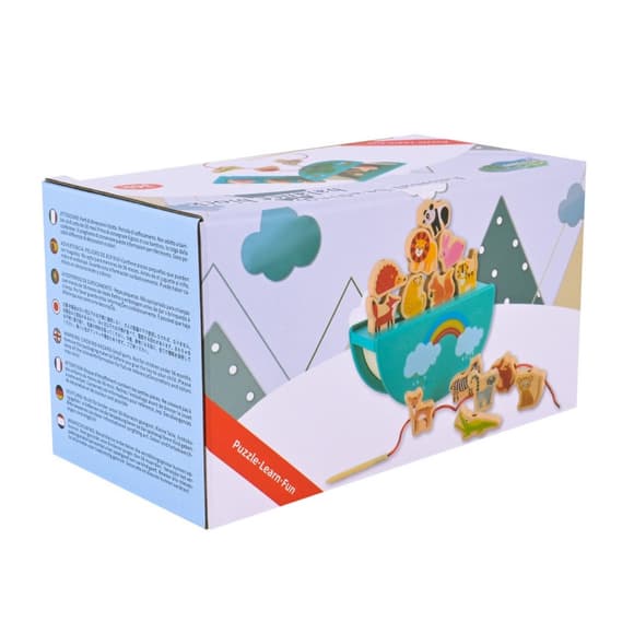 Деревянная игрушка Балансир-шнуровка 2 в 1 C9406