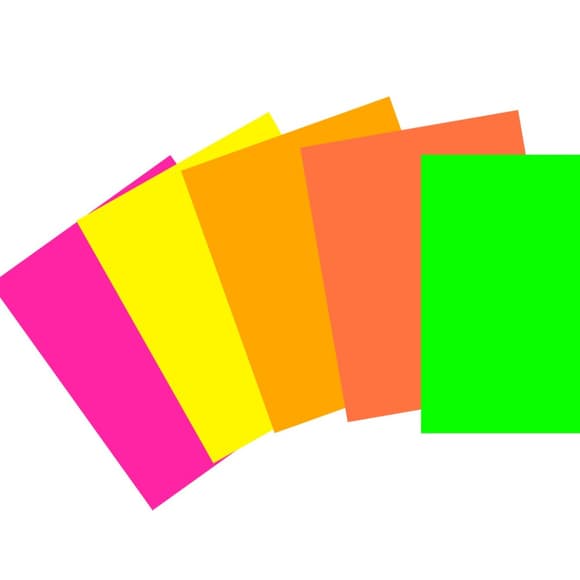 Набір одностороннього кольорового паперу "Неоновий" АП-1220