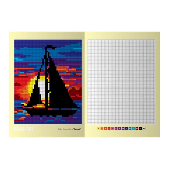 Детская книжка для рисования "PIXEL ART №1" РМ-85-1