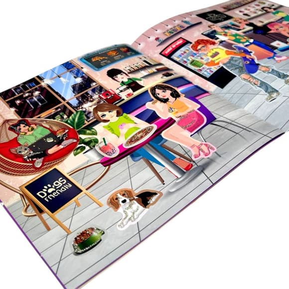 Дитяча книжечка з наклейками "Glamour Girls" РМ-87-03