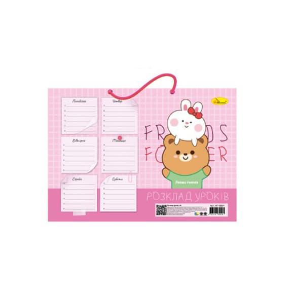 Ламінований роз клад уроків "Friends Forever" АП-0801-11  А4