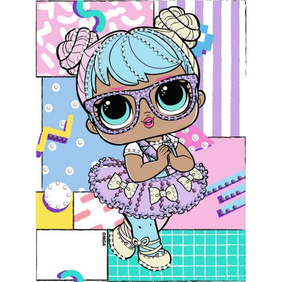 Алмазна  мозаїка "L.O.L. Surprise! Bon Bon" AML1193, 15x20 см 