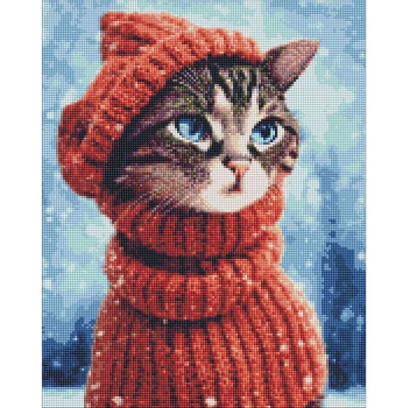 Алмазная мозаика "Удивительная кошечка" ©Neag Mircea Marius AMO7350, 40х50 см