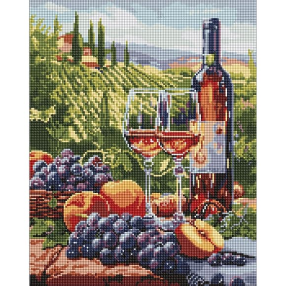 Алмазная мозаика "Фруктовое вино" ©art_selena_ua AMO8092, 40х50 см 