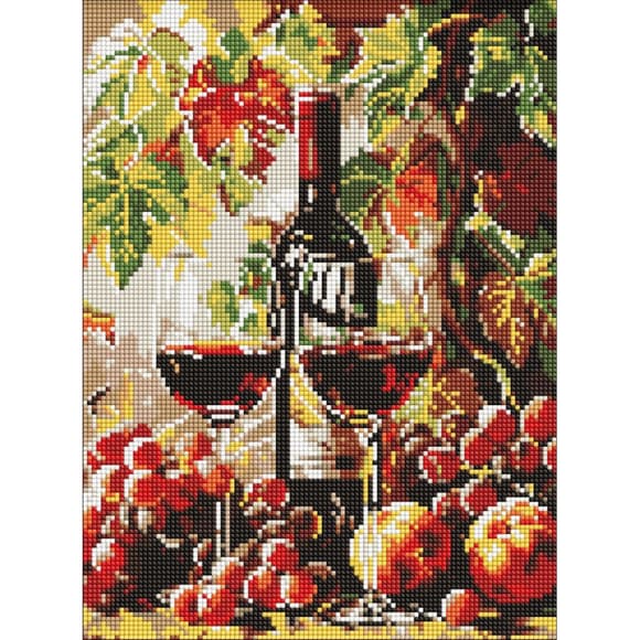 Алмазная мозаика "Осеннее вино" ©art_selena_ua AMO8114, 30х40 см 