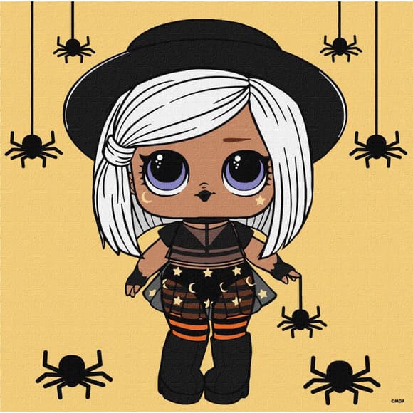 Картина за номерами "L.O.L. Surprise! Witchay Babay" KHO1333, 25x25 см 