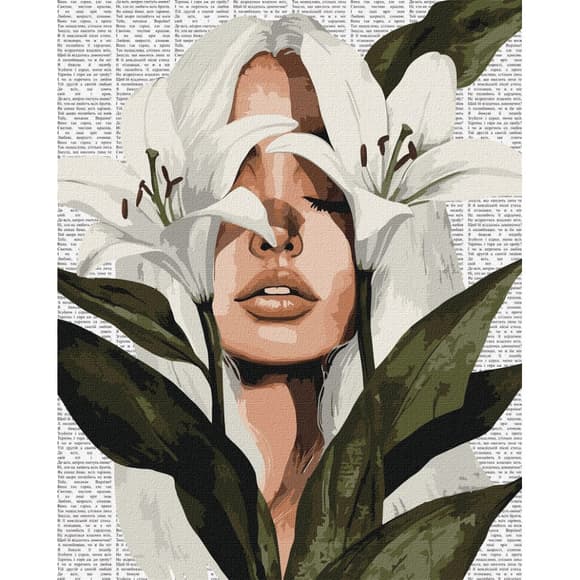 Картина за номерами "Барвиста поезія: Лілії" ©art_selena_ua KHO8614, 40x50 см 