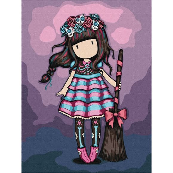 Картина за номерами "Frida Santoro Gorjuss Collection" KHO8675, 30х40 см 