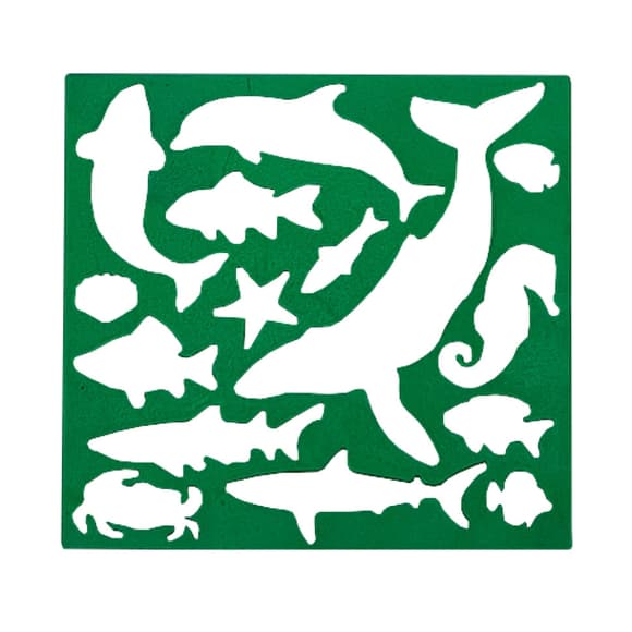 Трафарет дитячий "Морські мешканці" AS-0255, К-9067м