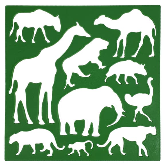 Трафарет дитячий "Тварини дикі" AS-0256, К-9068м