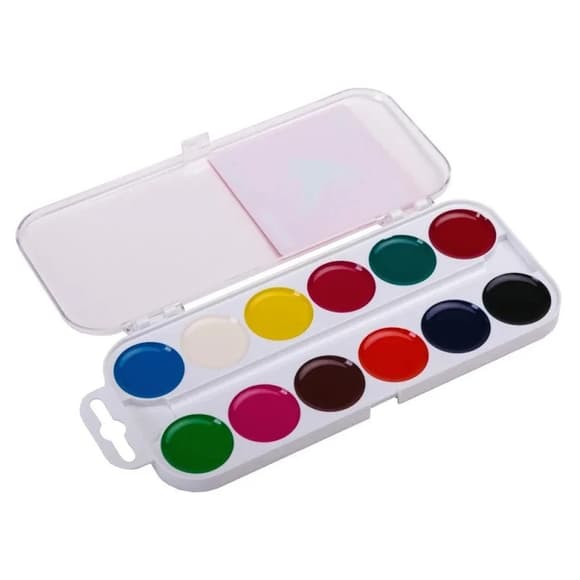 УЦЕНКА!!! Акварельные краски "Увлечение" ГАММА'UA 200106-UC 12 цветов