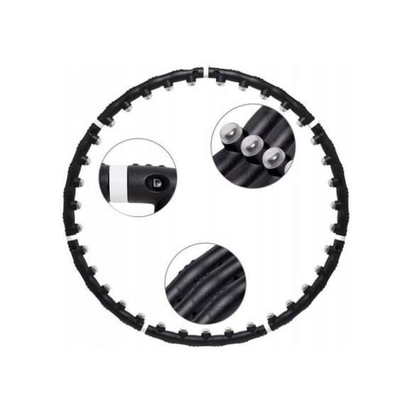 УЦІНКА! Хула хуп масажний Loadstone EasyFit EF-0252-UC чорний
