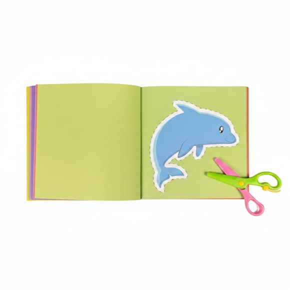 Дитяча книжечка "Кращі вирізалки" з ножицями Сорока-Ворона 1505265, 72 сторінки